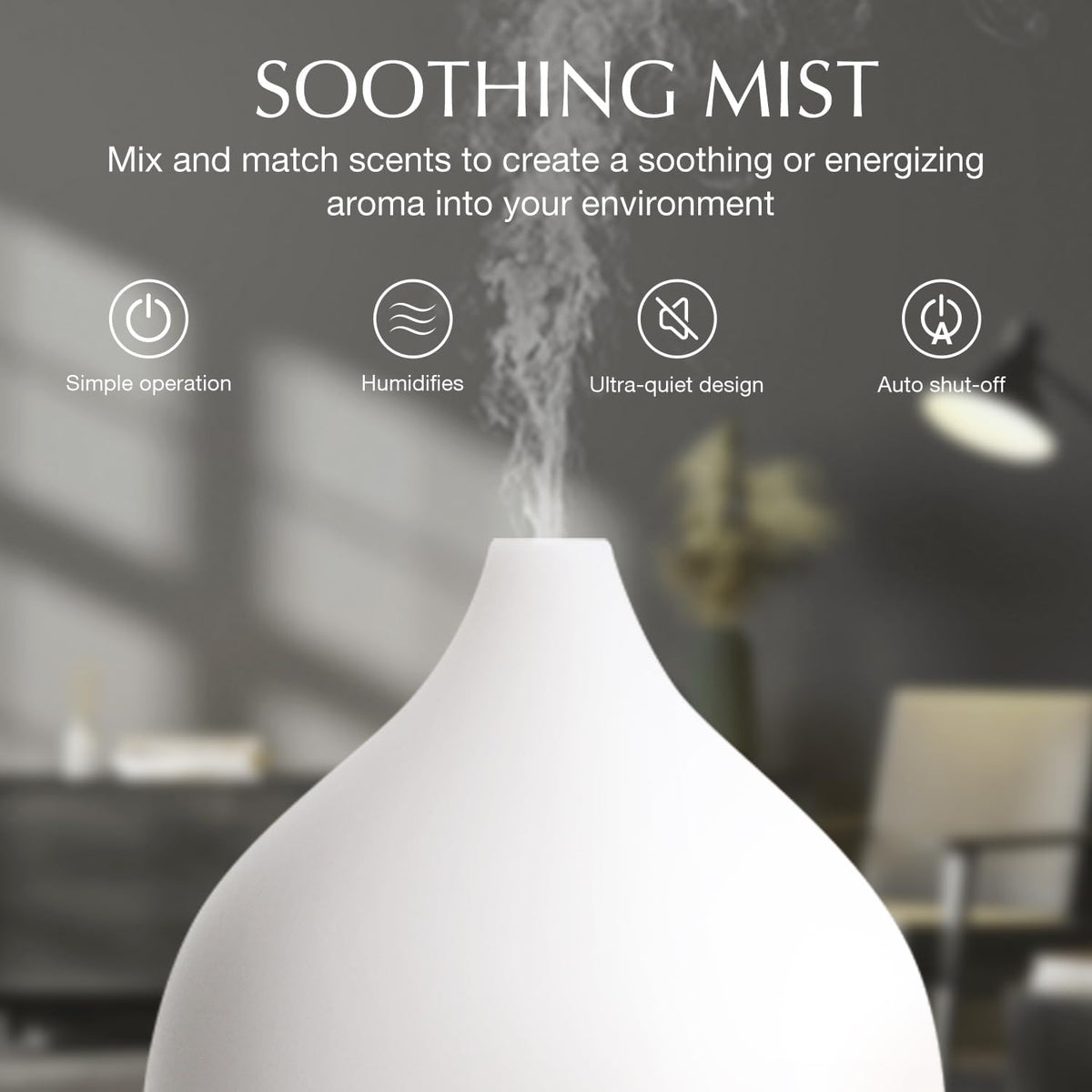 Essential Oil Diffuser for Home, 100ml Small Aromatherapy Diffuser