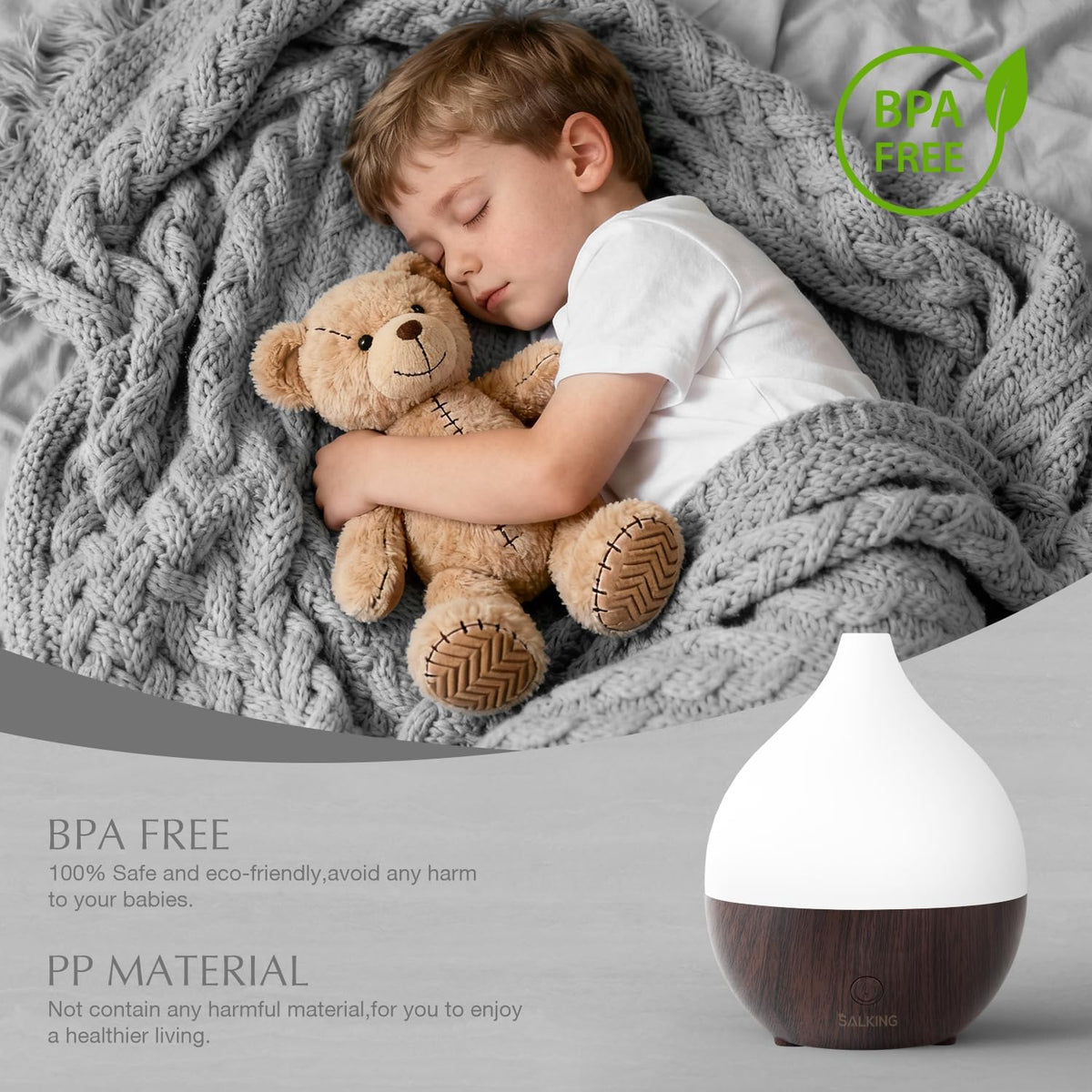 Essential Oil Diffuser for Home, 100ml Small Aromatherapy Diffuser