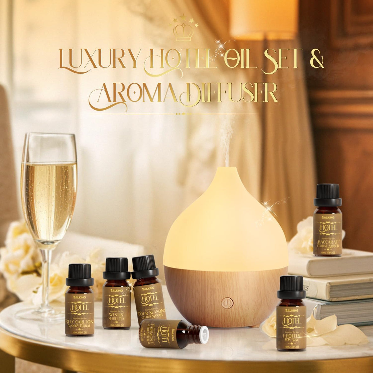 Essential Oil Diffuser for Home, 100ml Small Aromatherapy Diffuser