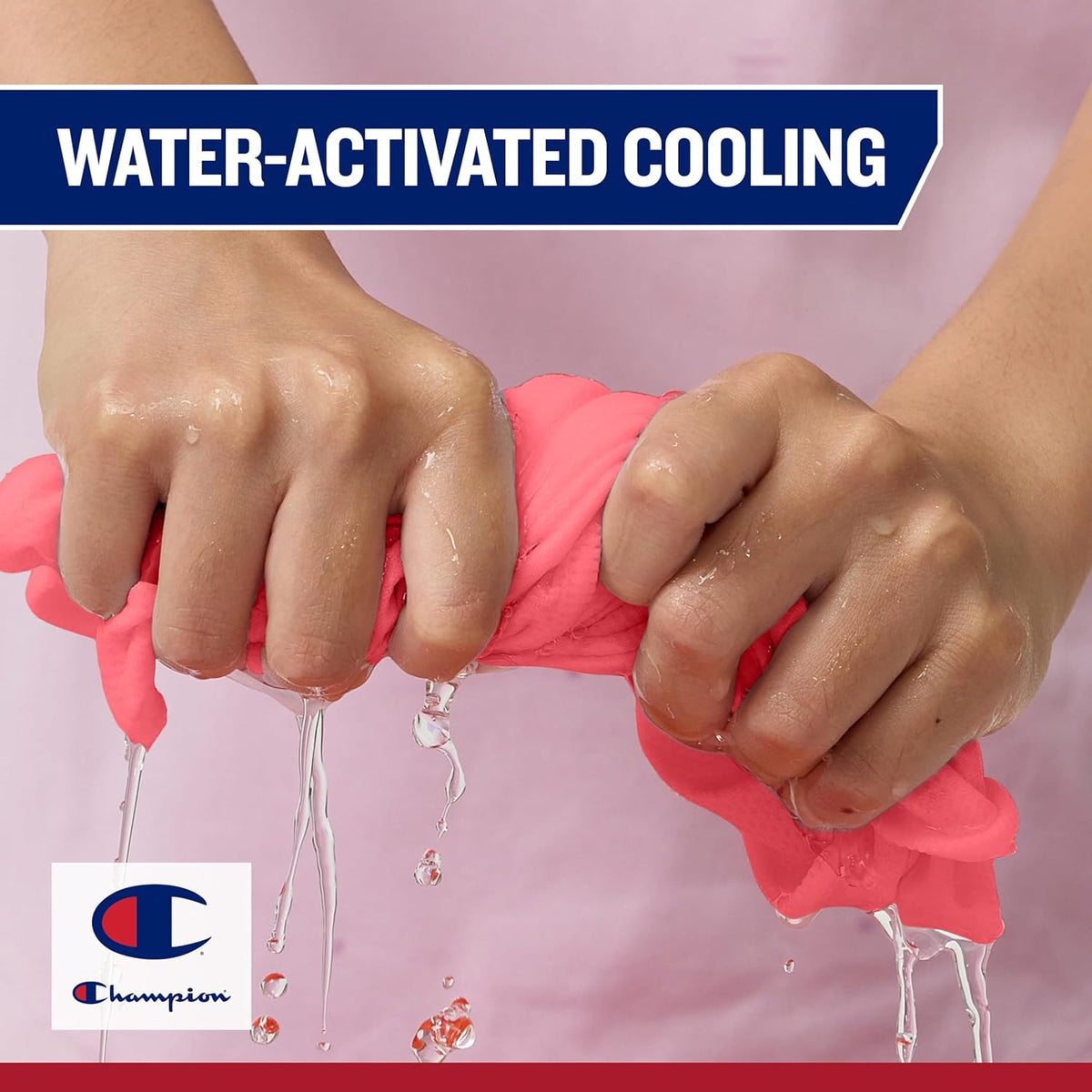 Face & Neck Cooling Towel, 34"x10" (Knockout Pink)