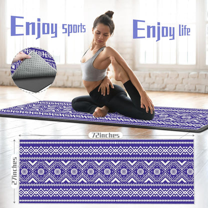 Yoga Towel,Absorbent Yoga Mat Towel for Hot Yoga Non Slip,Stylish Prints,Ideal for Workouts,Hot Yoga,Bikram,Pilates Equipment,72 x 27 in,Gradient Mandala