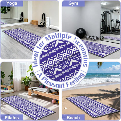 Yoga Towel,Absorbent Yoga Mat Towel for Hot Yoga Non Slip,Stylish Prints,Ideal for Workouts,Hot Yoga,Bikram,Pilates Equipment,72 x 27 in,Gradient Mandala