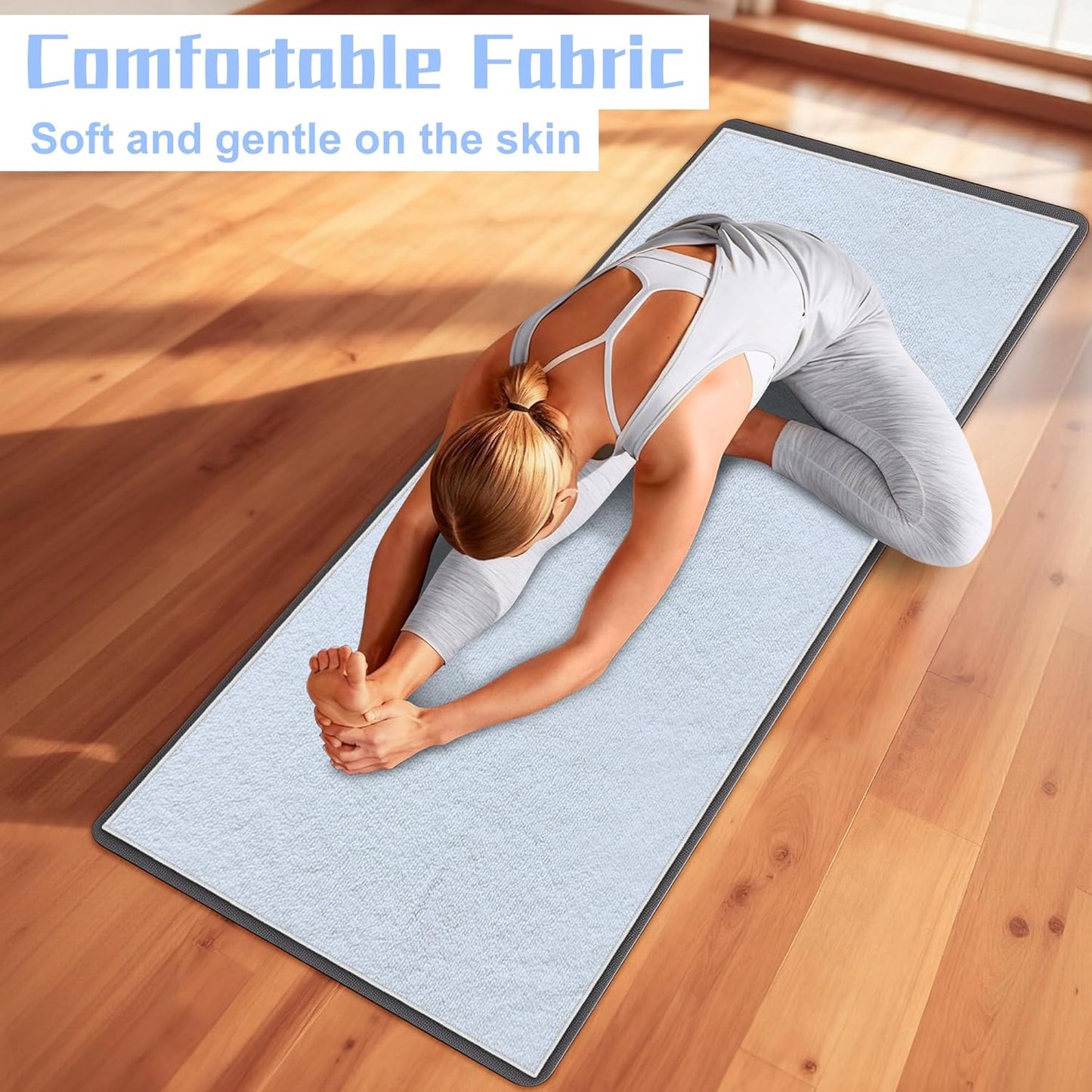 Yoga Towel,Absorbent Yoga Mat Towel for Hot Yoga Non Slip,Stylish Prints,Ideal for Workouts,Hot Yoga,Bikram,Pilates Equipment,72 x 27 in,Gradient Mandala