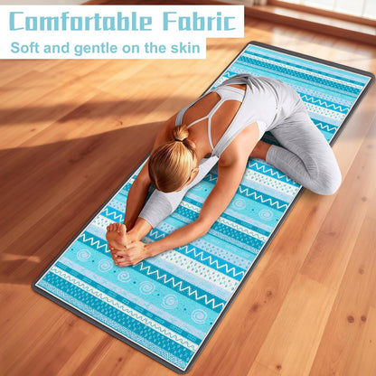 Yoga Towel,Absorbent Yoga Mat Towel for Hot Yoga Non Slip,Stylish Prints,Ideal for Workouts,Hot Yoga,Bikram,Pilates Equipment,72 x 27 in,Gradient Mandala
