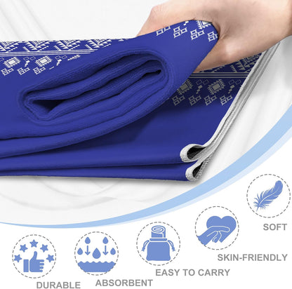 Yoga Towel,Absorbent Yoga Mat Towel for Hot Yoga Non Slip,Stylish Prints,Ideal for Workouts,Hot Yoga,Bikram,Pilates Equipment,72 x 27 in,Gradient Mandala