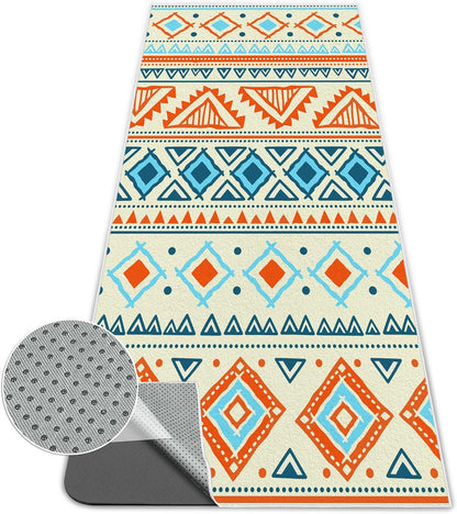 Yoga Towel,Absorbent Yoga Mat Towel for Hot Yoga Non Slip,Stylish Prints,Ideal for Workouts,Hot Yoga,Bikram,Pilates Equipment,72 x 27 in,Gradient Mandala