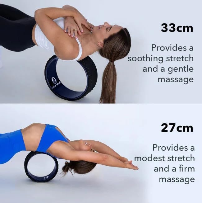 Premium 5-Pack Foam Roller | Yoga Wheel Back Stretcher, Muscle Roller, Massage Roller, Back Cracker
