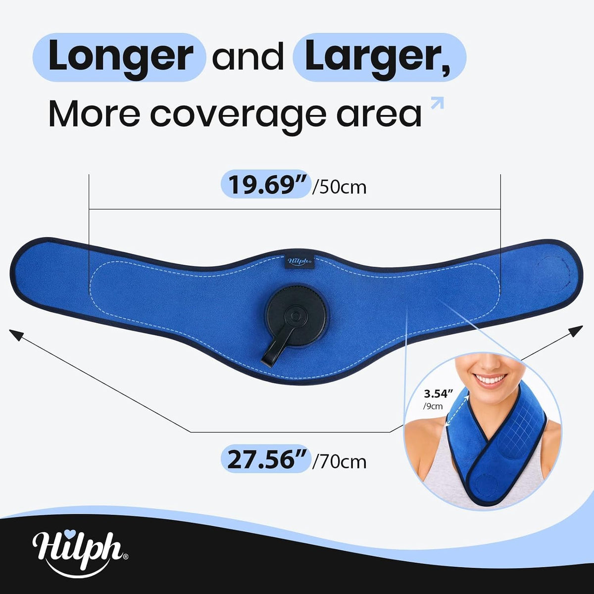 Refillable Neck Ice Pack, Wearable Neck Ice Bag, 2 Hours Long Lasting