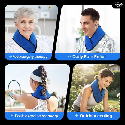 Refillable Neck Ice Pack, Wearable Neck Ice Bag, 2 Hours Long Lasting