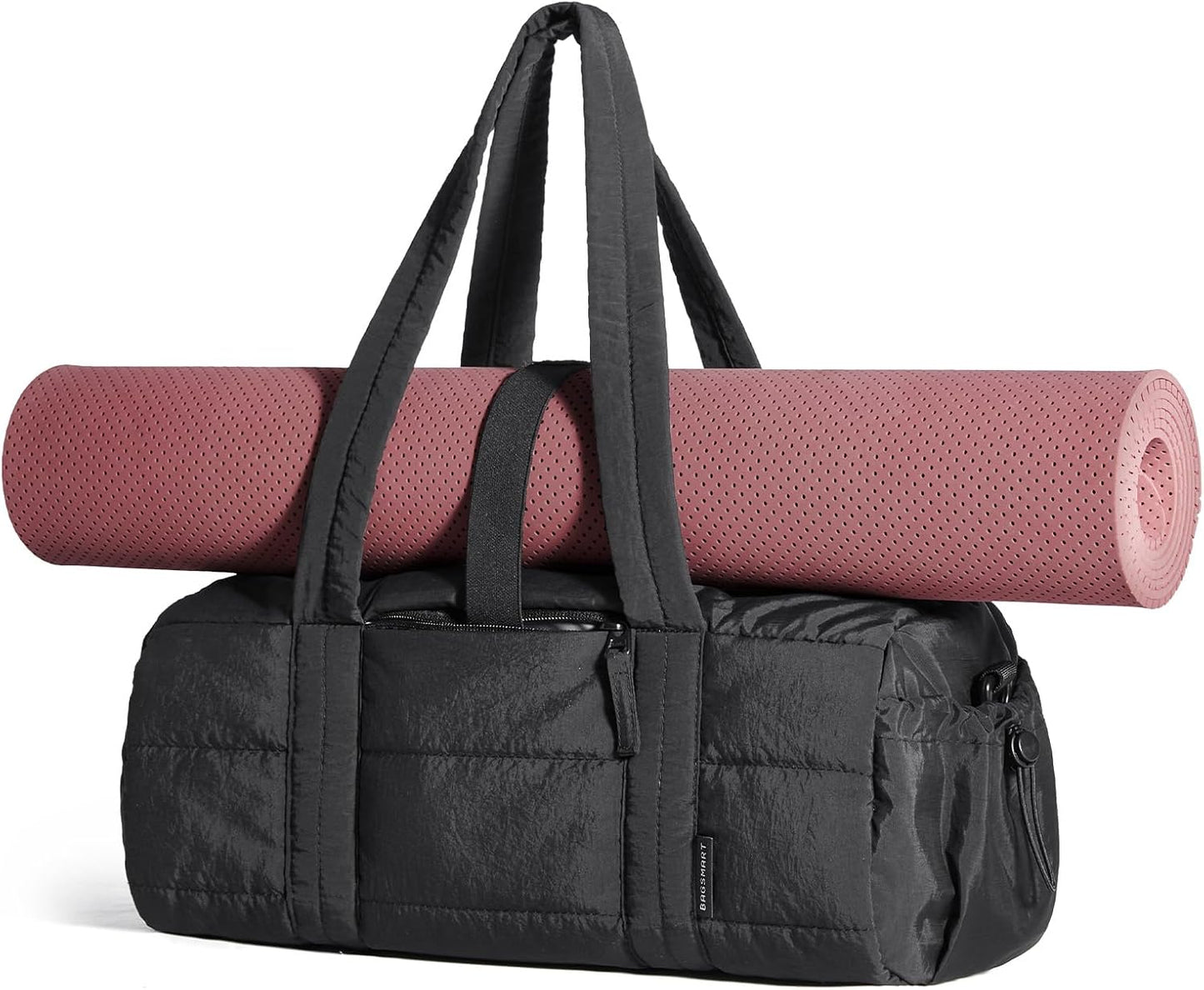 Reiki Gym Bag for Women Puffy Yoga Mat Travel Weekender Duffle Bag | Lint-Resistant Lining, Wet-Dry Pocket & Anti-Slip Mat Loop, Ultra-Light, Roomy for Workout Gear, Water Bottle, Travel, Sports