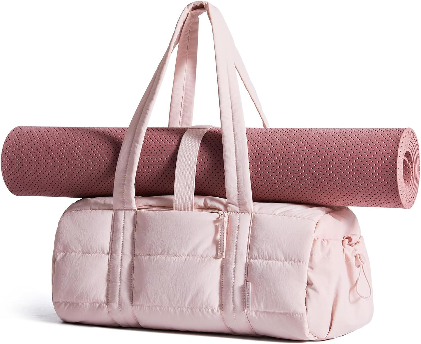 Reiki Gym Bag for Women Puffy Yoga Mat Travel Weekender Duffle Bag | Lint-Resistant Lining, Wet-Dry Pocket & Anti-Slip Mat Loop, Ultra-Light, Roomy for Workout Gear, Water Bottle, Travel, Sports