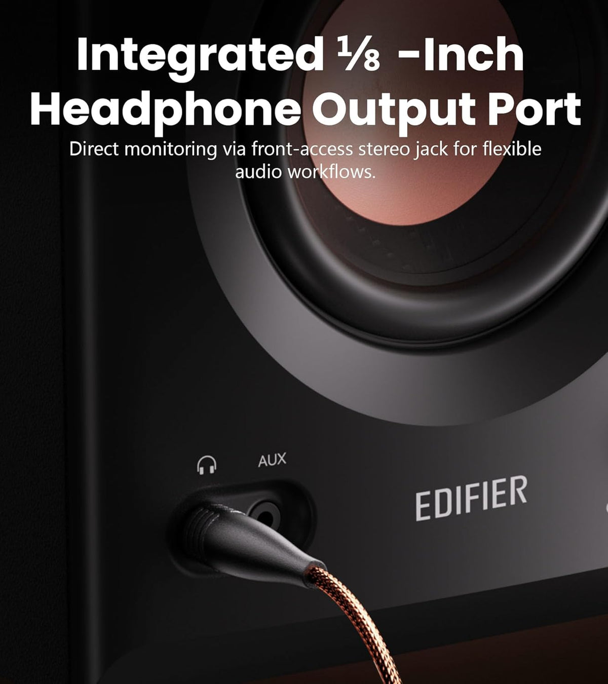 MR5 2.0 Studio Monitor Bookshelf Speakers, 110W(RMS), Hi-Res Audio, Bluetooth 6.0, 3-Way Active Design, Room Compensation, XLR/TRS/RCA Inputs, Compact Size for Home Studio & Music - Black