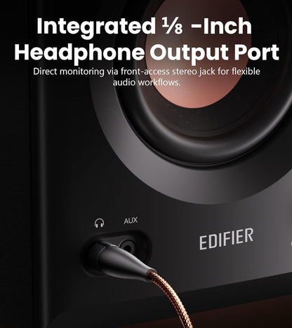 MR5 2.0 Studio Monitor Bookshelf Speakers, 110W(RMS), Hi-Res Audio, Bluetooth 6.0, 3-Way Active Design, Room Compensation, XLR/TRS/RCA Inputs, Compact Size for Home Studio & Music - Black