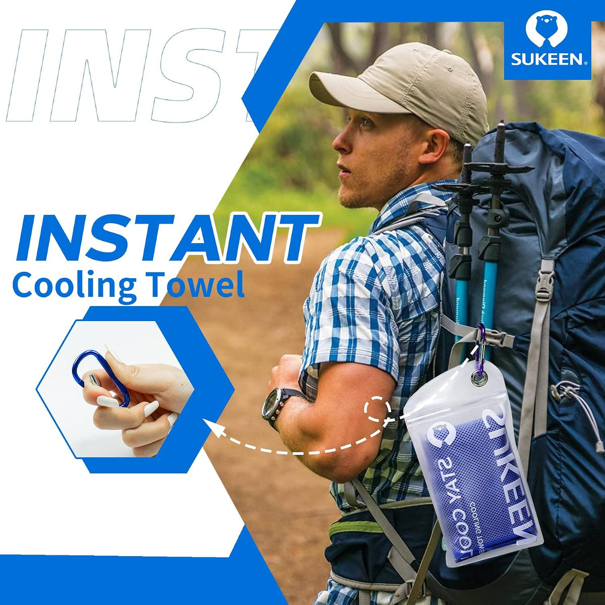 4 Pack Cooling Towels (40"x 12"), Cooling Neck Wraps, Soft Ice Towel