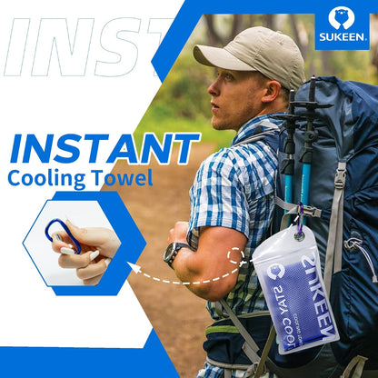 4 Pack Cooling Towels (40"x 12"), Cooling Neck Wraps, Soft Ice Towel