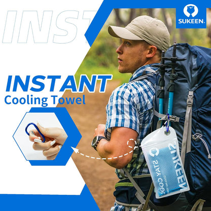 4 Pack Cooling Towels (40"x 12"), Cooling Neck Wraps, Soft Ice Towel