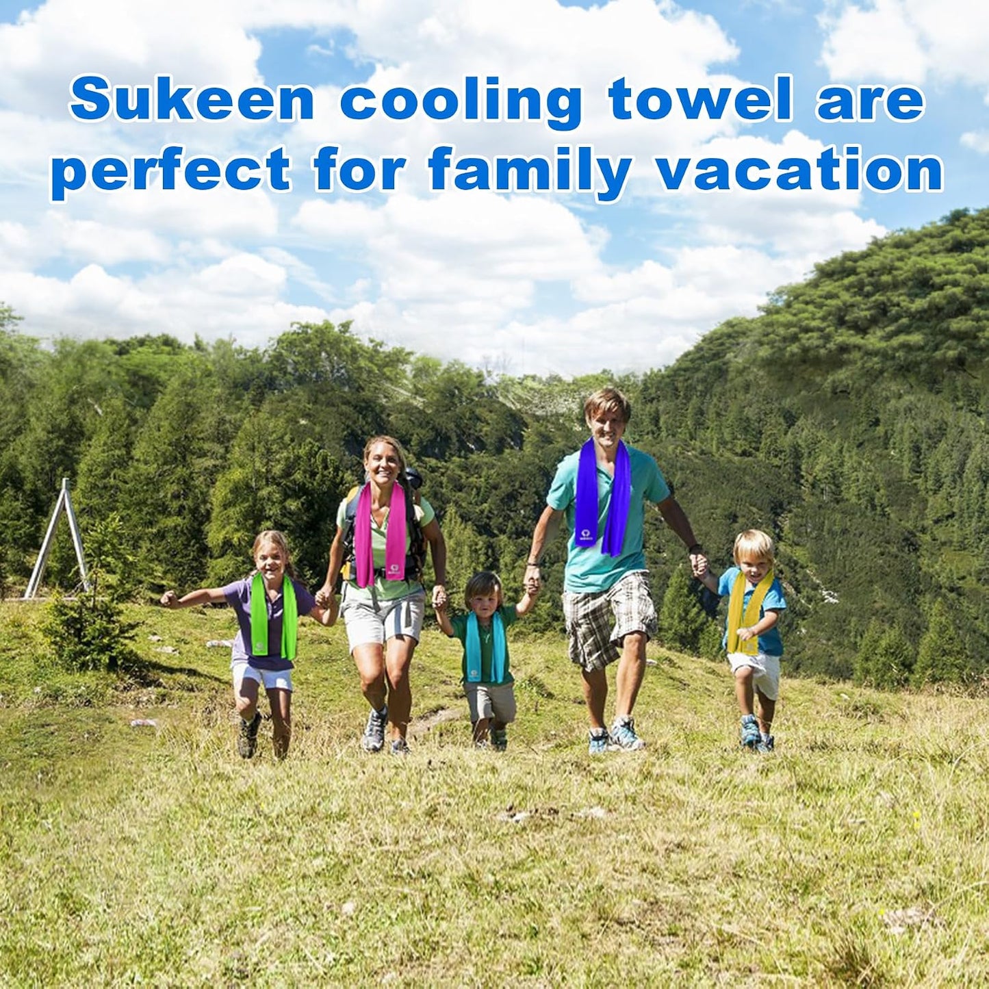 4 Pack Cooling Towels (40"x 12"), Cooling Neck Wraps, Soft Ice Towel