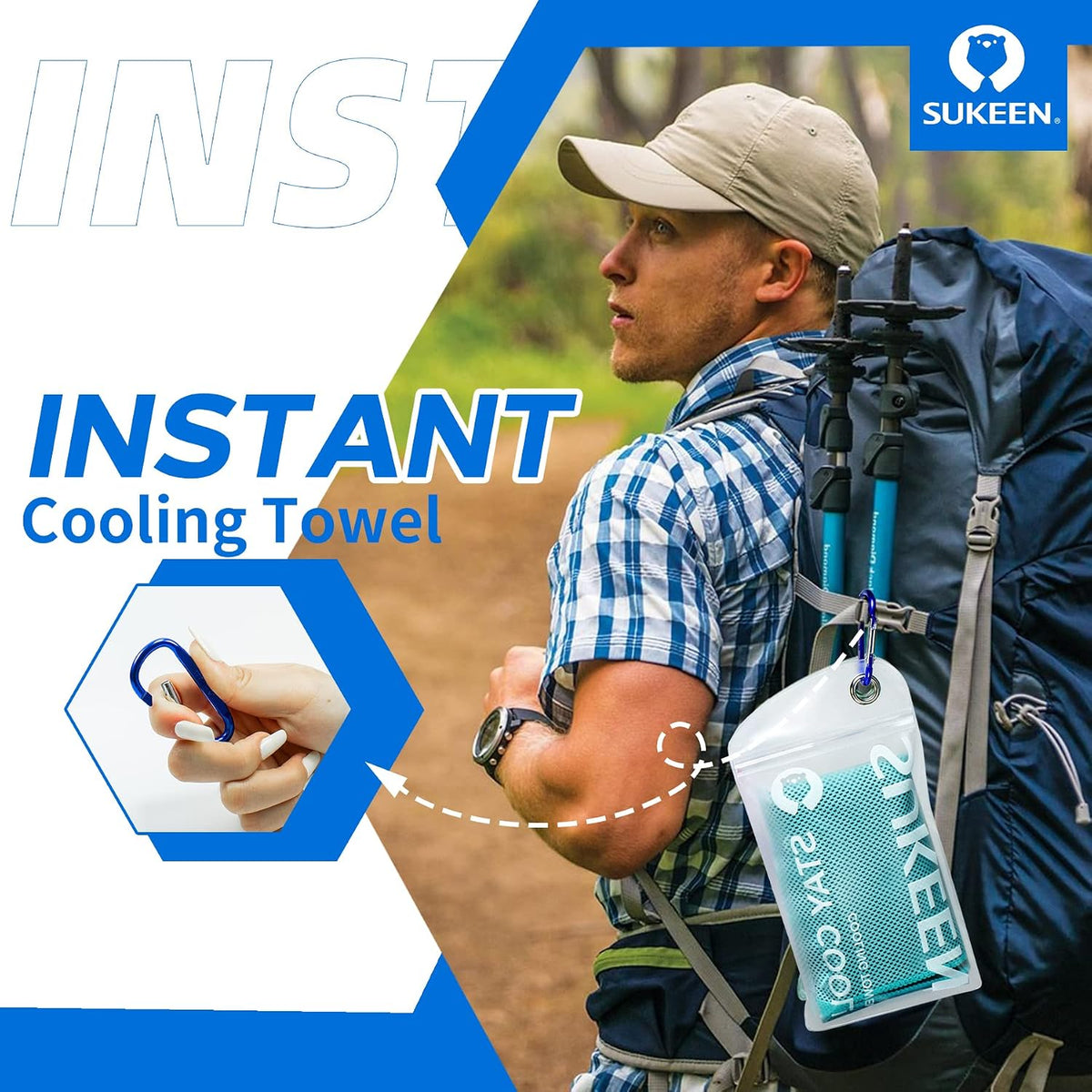 4 Pack Cooling Towels (40"x 12"), Cooling Neck Wraps, Soft Ice Towel