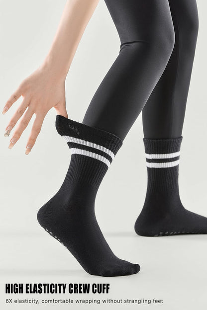 Non Slip Yoga Grip Pilates Socks for Women and Men Anti Slipper Grippy Socks for Ballet, Hospital, Dance