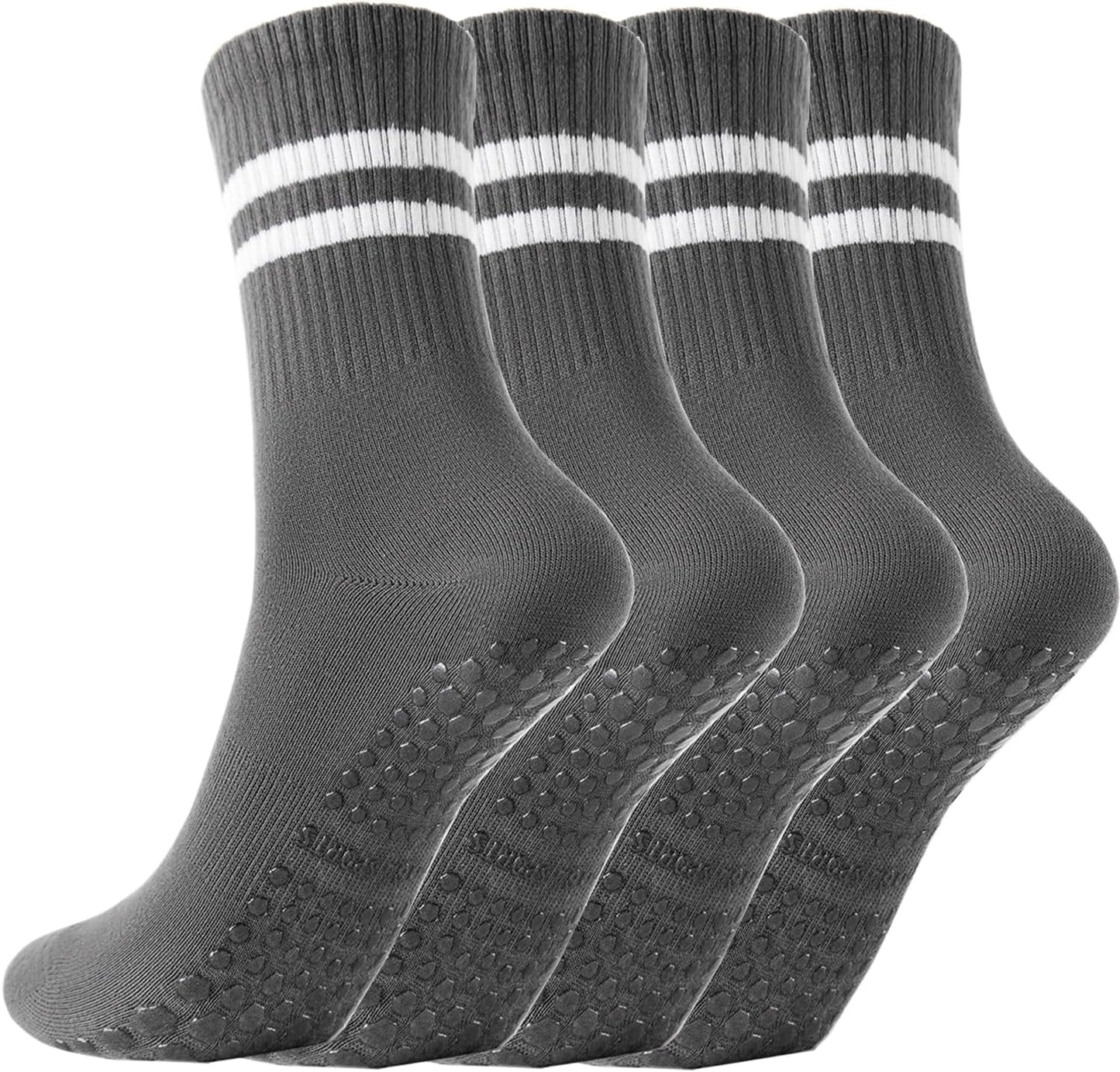 Non Slip Yoga Grip Pilates Socks for Women and Men Anti Slipper Grippy Socks for Ballet, Hospital, Dance