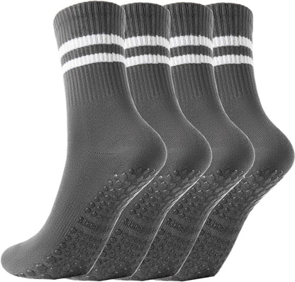 Non Slip Yoga Grip Pilates Socks for Women and Men Anti Slipper Grippy Socks for Ballet, Hospital, Dance