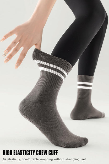 Non Slip Yoga Grip Pilates Socks for Women and Men Anti Slipper Grippy Socks for Ballet, Hospital, Dance
