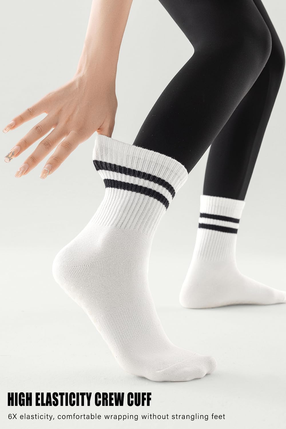 Non Slip Yoga Grip Pilates Socks for Women and Men Anti Slipper Grippy Socks for Ballet, Hospital, Dance