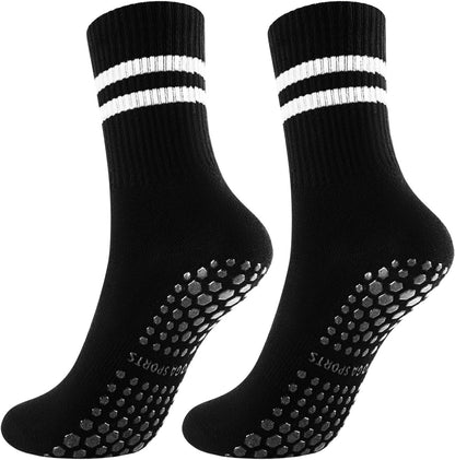 Non Slip Yoga Grip Pilates Socks for Women and Men Anti Slipper Grippy Socks for Ballet, Hospital, Dance
