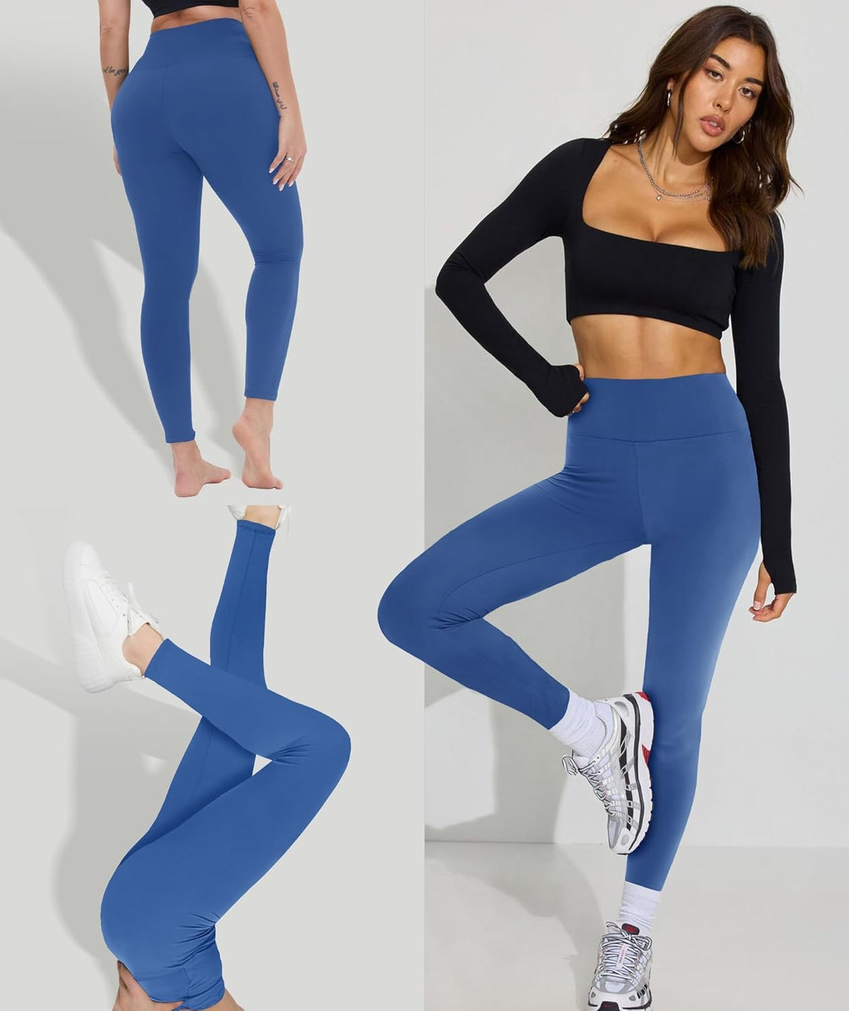 High Waisted Leggings with Pockets for Women - Buttery Soft Yoga Pants for Gym Workout, Athletic Running