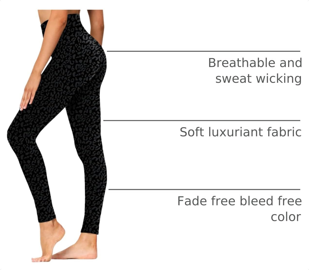 High Waisted Leggings with Pockets for Women - Buttery Soft Yoga Pants for Gym Workout, Athletic Running