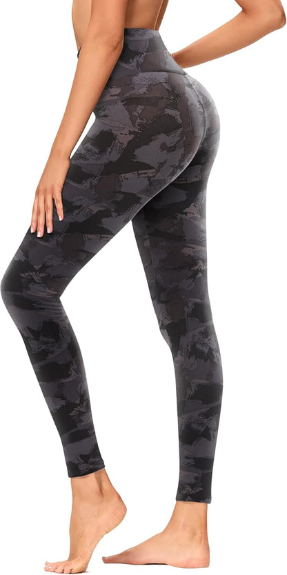 High Waisted Leggings with Pockets for Women - Buttery Soft Yoga Pants for Gym Workout, Athletic Running