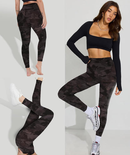 High Waisted Leggings with Pockets for Women - Buttery Soft Yoga Pants for Gym Workout, Athletic Running