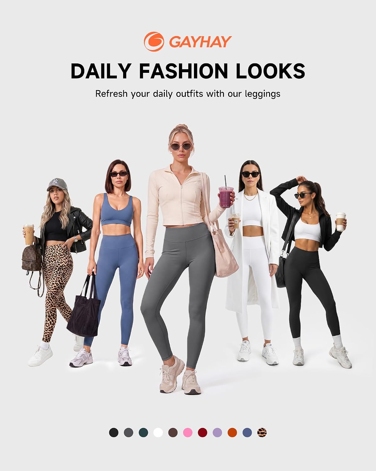 High Waisted Leggings with Pockets for Women - Buttery Soft Yoga Pants for Gym Workout, Athletic Running