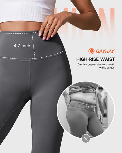 High Waisted Leggings with Pockets for Women - Buttery Soft Yoga Pants for Gym Workout, Athletic Running