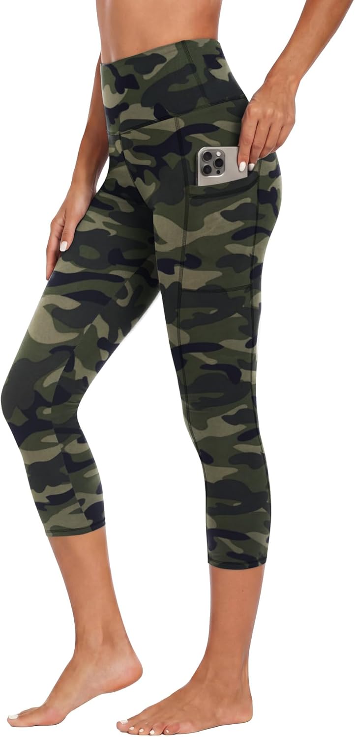 High Waisted Leggings with Pockets for Women - Buttery Soft Yoga Pants for Gym Workout, Athletic Running