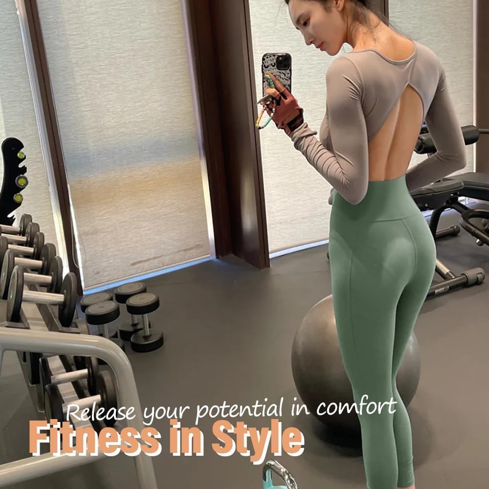 High Waisted Leggings with Pockets for Women - Buttery Soft Yoga Pants for Gym Workout, Athletic Running