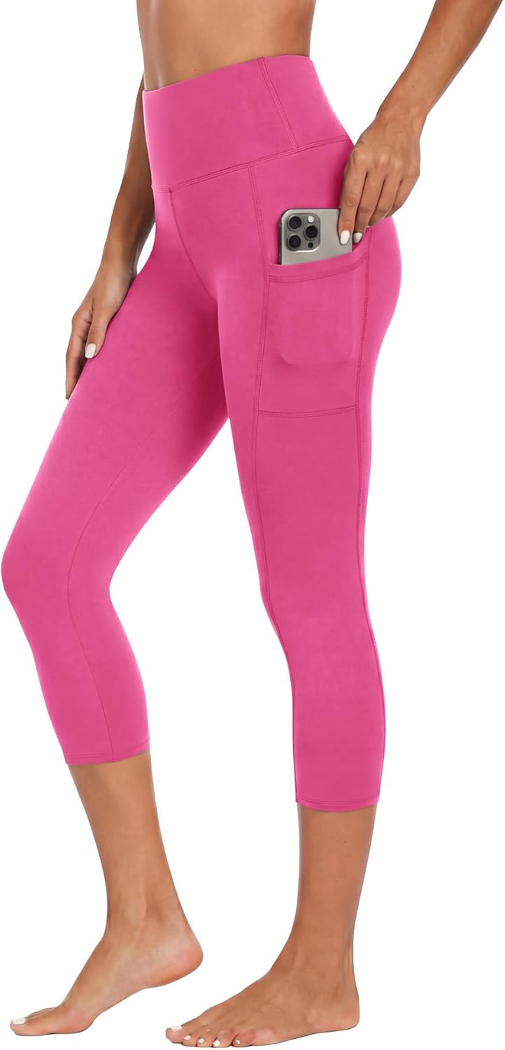 High Waisted Leggings with Pockets for Women - Buttery Soft Yoga Pants for Gym Workout, Athletic Running
