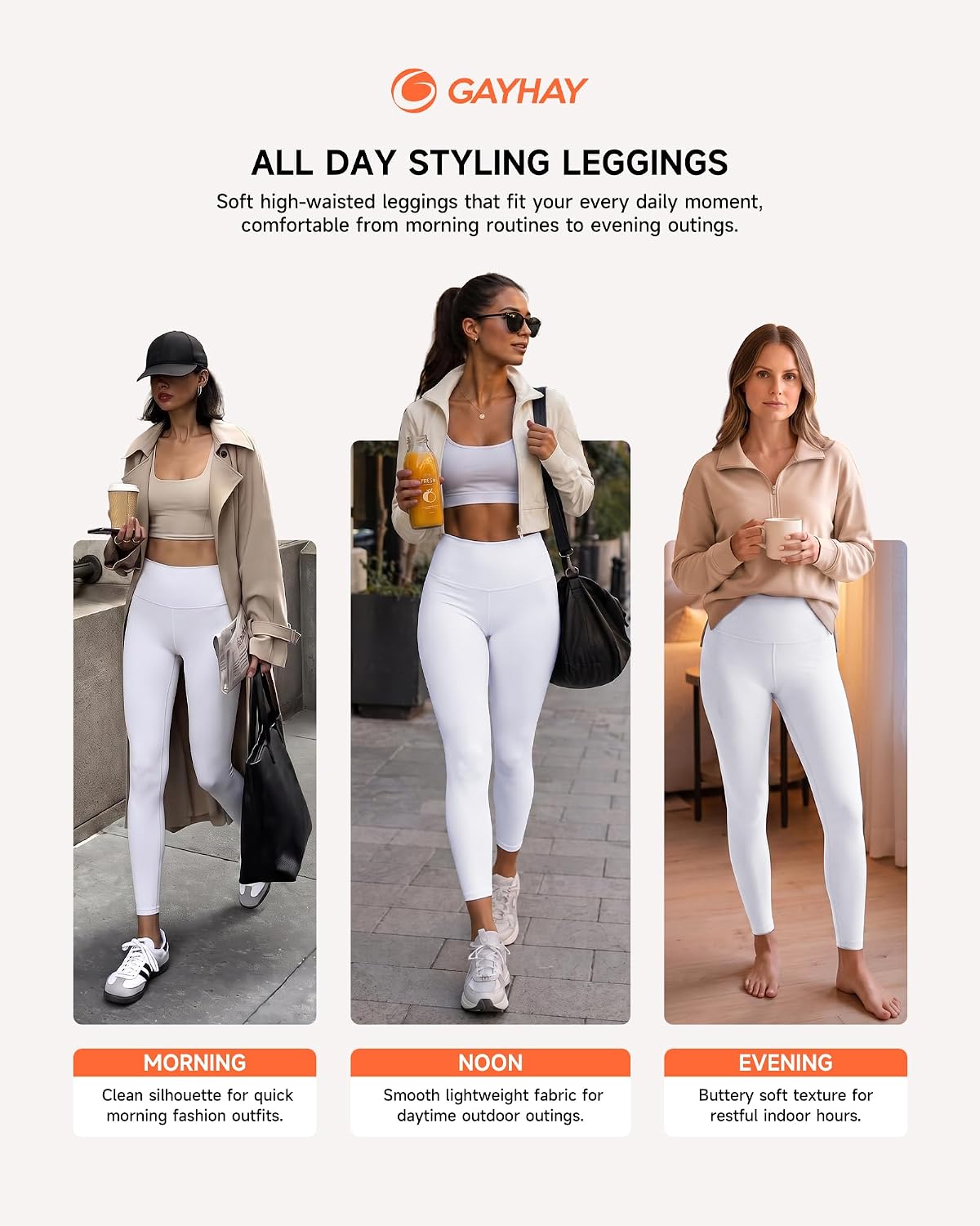 High Waisted Leggings with Pockets for Women - Buttery Soft Yoga Pants for Gym Workout, Athletic Running