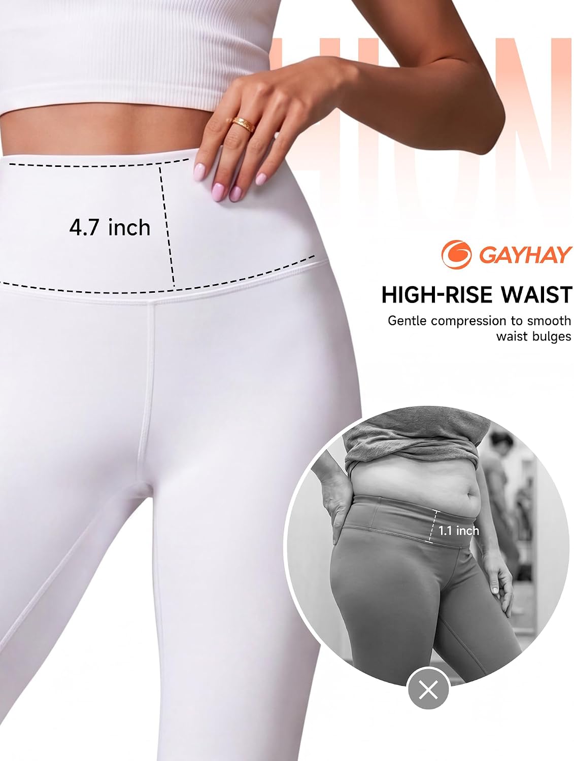 High Waisted Leggings with Pockets for Women - Buttery Soft Yoga Pants for Gym Workout, Athletic Running