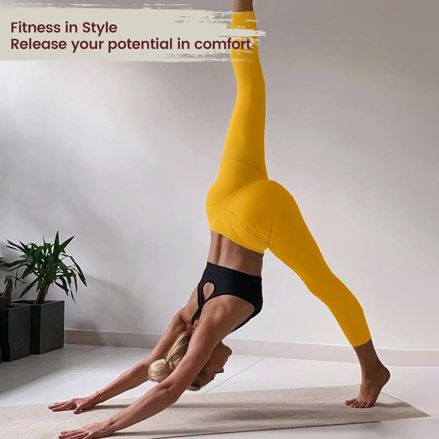 High Waisted Leggings with Pockets for Women - Buttery Soft Yoga Pants for Gym Workout, Athletic Running
