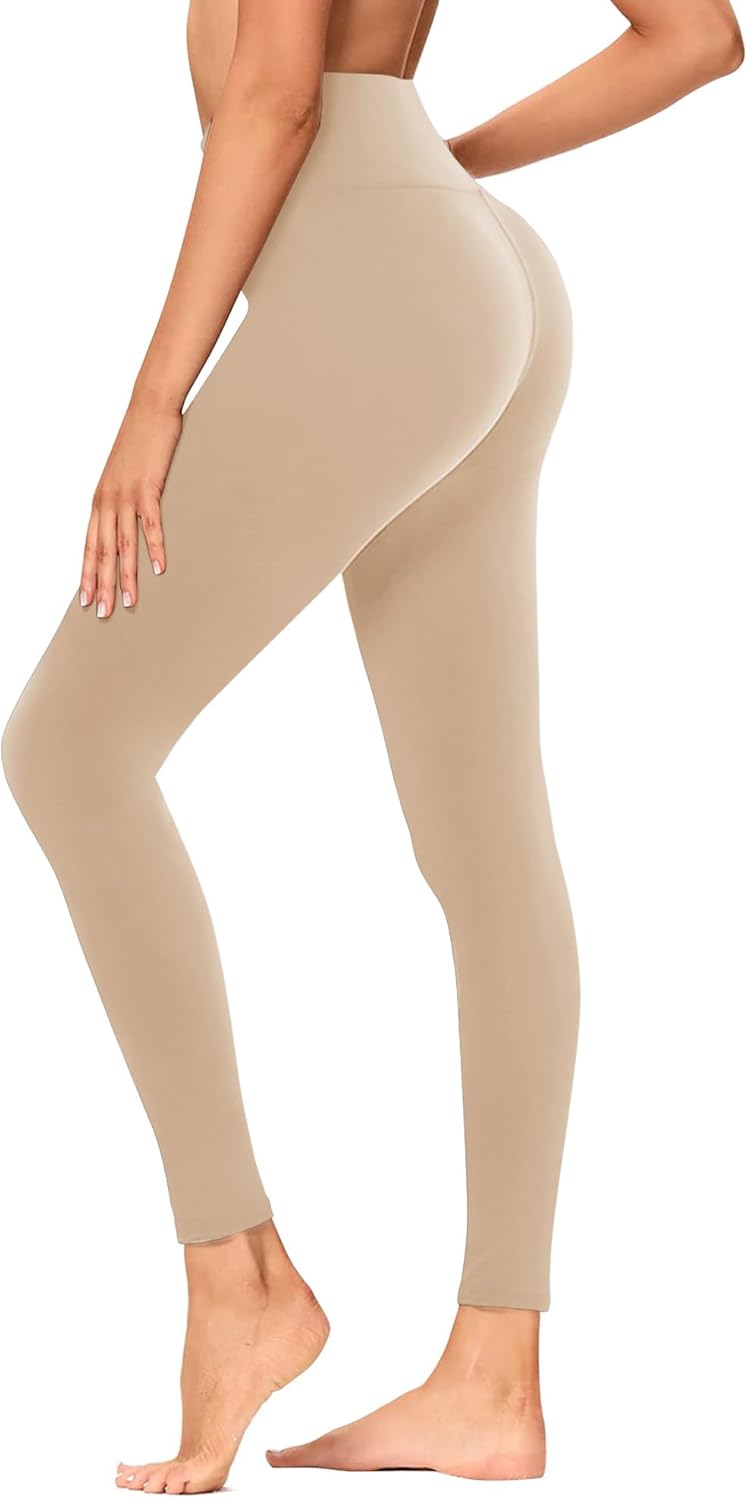 High Waisted Leggings with Pockets for Women - Buttery Soft Yoga Pants for Gym Workout, Athletic Running