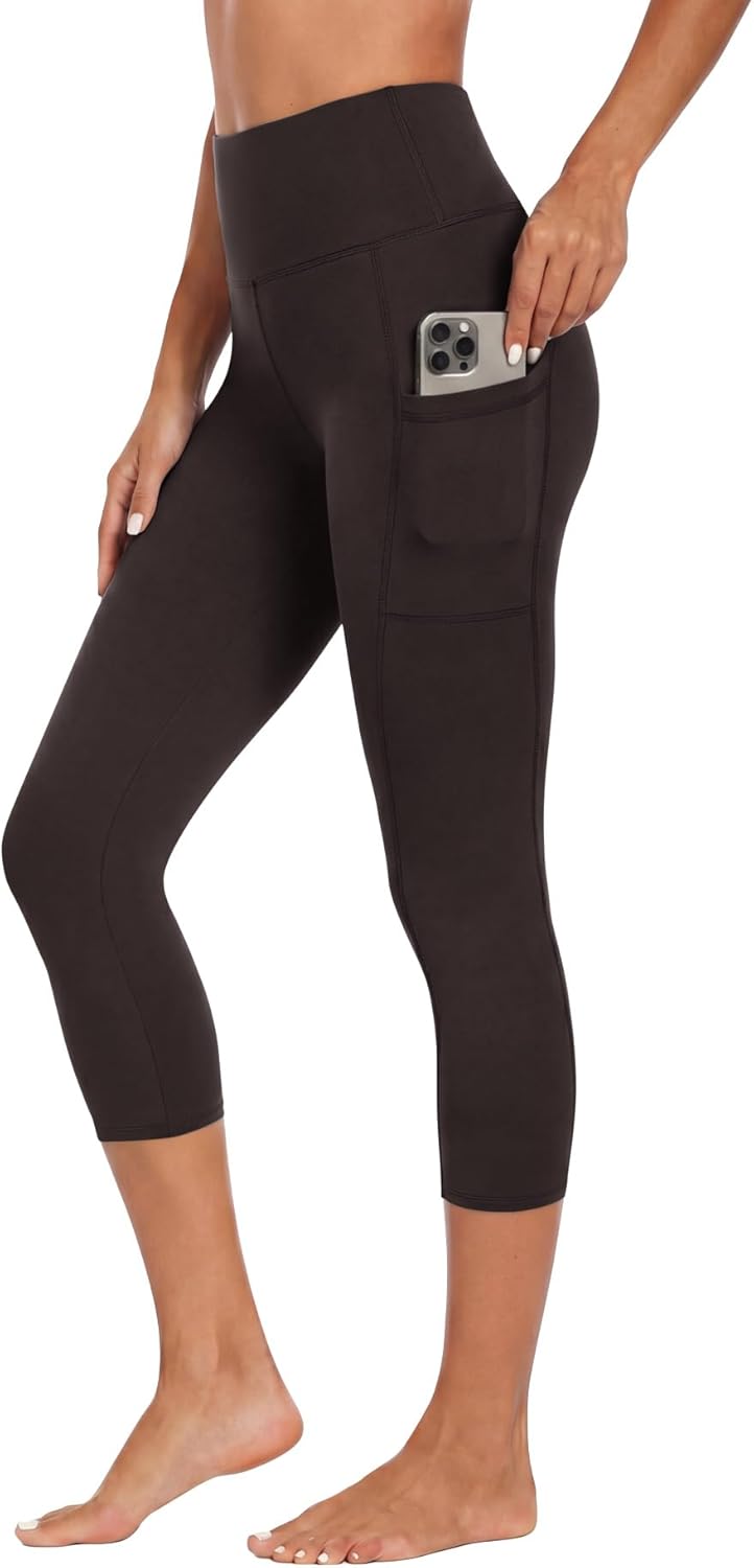 High Waisted Leggings with Pockets for Women - Buttery Soft Yoga Pants for Gym Workout, Athletic Running