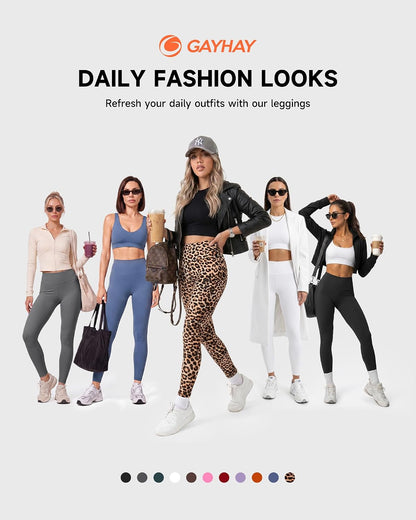 High Waisted Leggings with Pockets for Women - Buttery Soft Yoga Pants for Gym Workout, Athletic Running