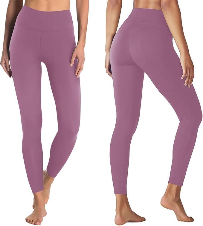 High Waisted Leggings with Pockets for Women - Buttery Soft Yoga Pants for Gym Workout, Athletic Running