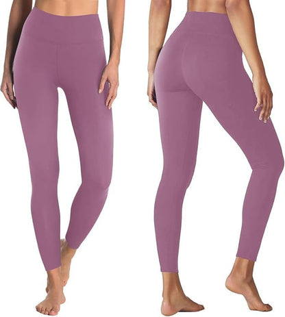 High Waisted Leggings with Pockets for Women - Buttery Soft Yoga Pants for Gym Workout, Athletic Running