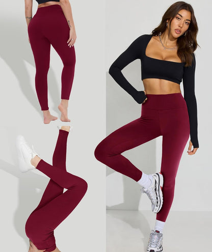 High Waisted Leggings with Pockets for Women - Buttery Soft Yoga Pants for Gym Workout, Athletic Running
