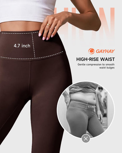 High Waisted Leggings with Pockets for Women - Buttery Soft Yoga Pants for Gym Workout, Athletic Running