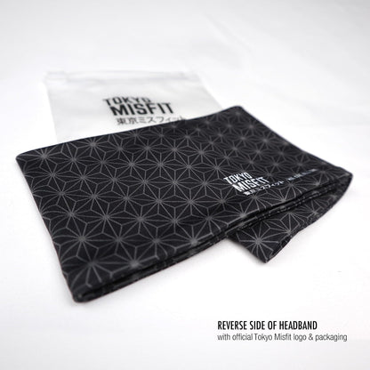 Japanese Headband for Men & Women, Sweat Band (Wave-Seigaiha) | Japanese patterns, Moisture wicking, Cooling headband, Breathable stretch fabric, Workout, Running, Exercise, Sports, Yoga