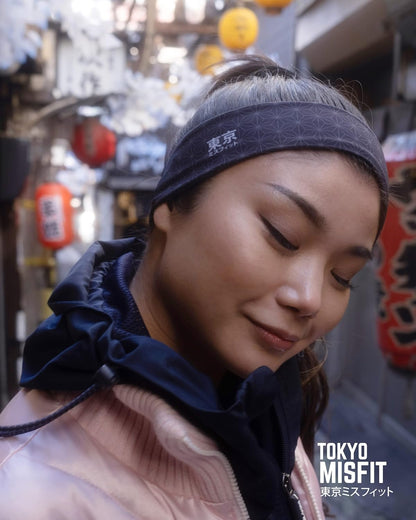 Japanese Headband for Men & Women, Sweat Band (Wave-Seigaiha) | Japanese patterns, Moisture wicking, Cooling headband, Breathable stretch fabric, Workout, Running, Exercise, Sports, Yoga