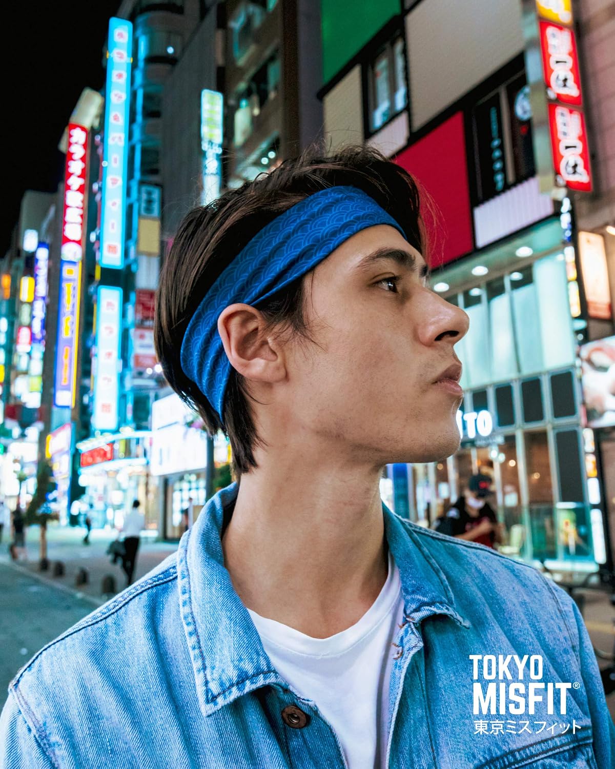 Japanese Headband for Men & Women, Sweat Band (Wave-Seigaiha) | Japanese patterns, Moisture wicking, Cooling headband, Breathable stretch fabric, Workout, Running, Exercise, Sports, Yoga